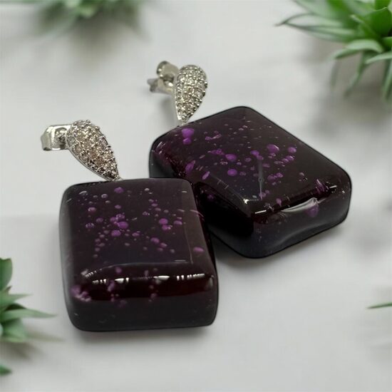 Auskari "Dziļi violetais kosmoss"